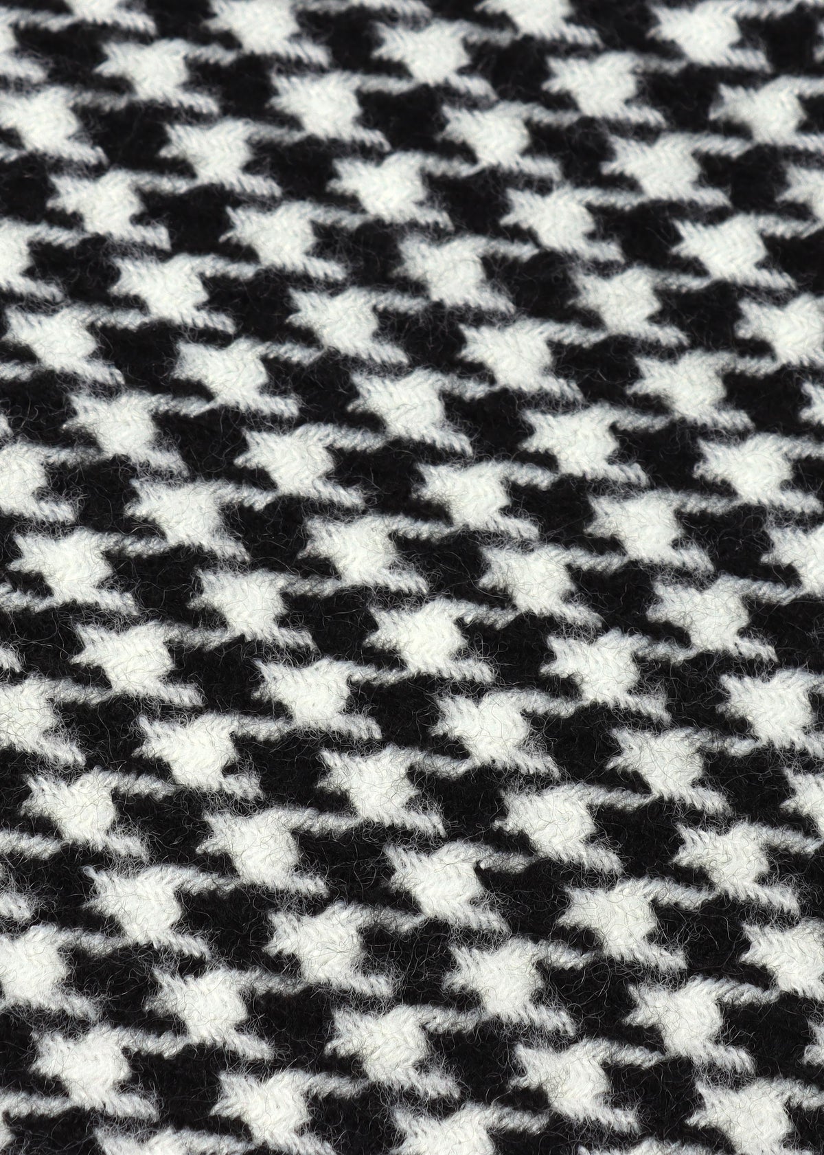Multicoloured Houndstooth Cashmere Blend Wrap