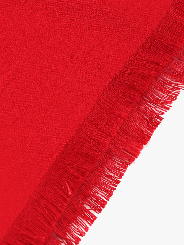 Red Cashmere & Silk Blend Wrap