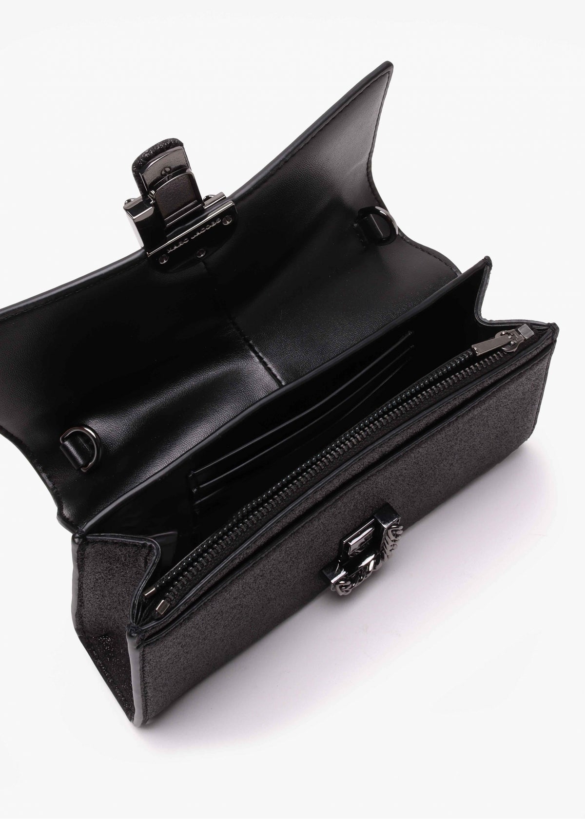 The Galactic Glitter ST. Marc Black Leather Chain Wallet