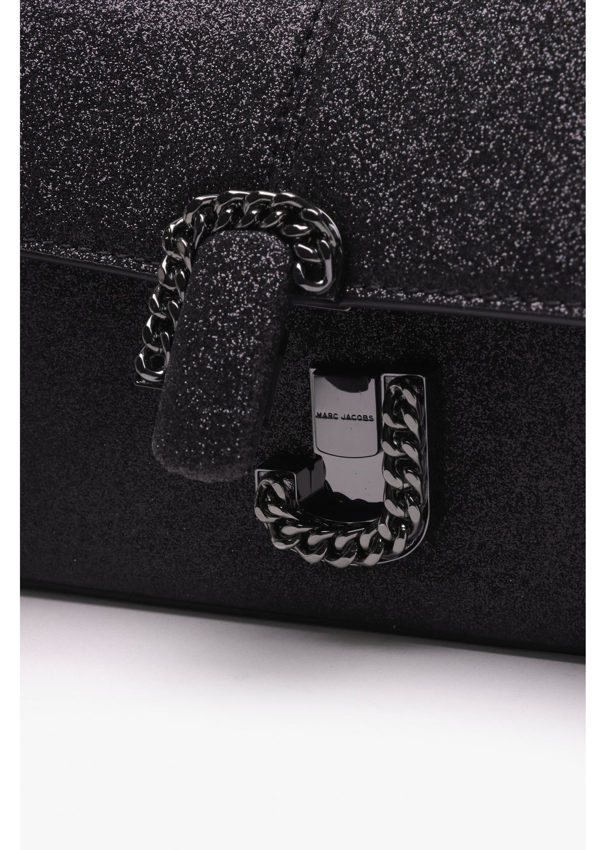 The Galactic Glitter ST. Marc Black Leather Chain Wallet