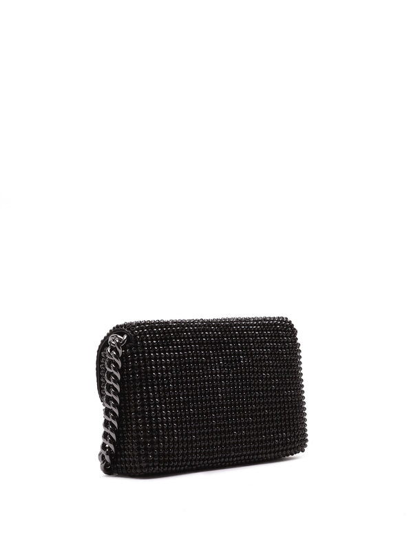 The Rhinestone J Marc Mini Black Shoulder Bag