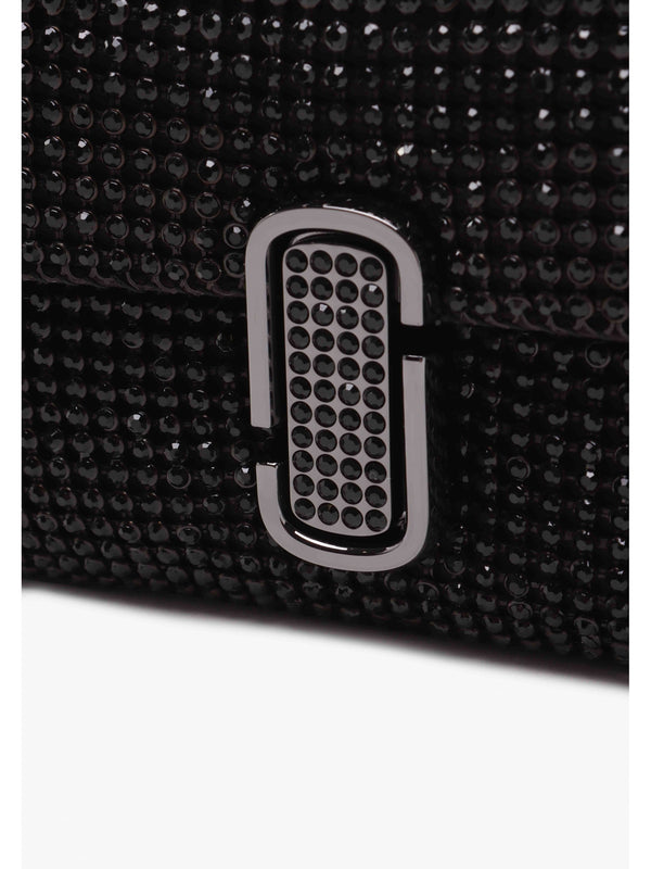 The Rhinestone J Marc Mini Black Shoulder Bag