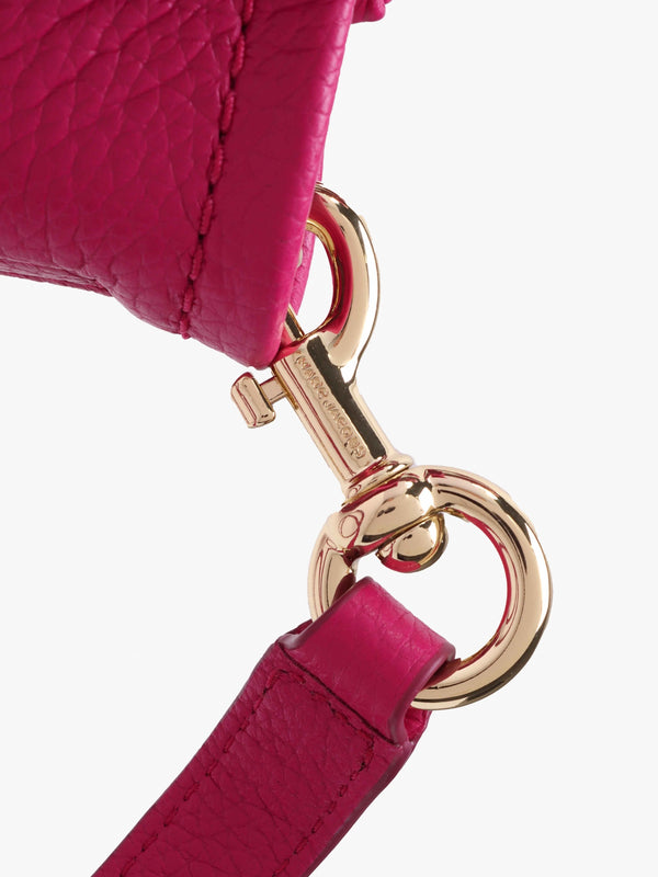The Leather Small Lipstick Pink Tote Bag