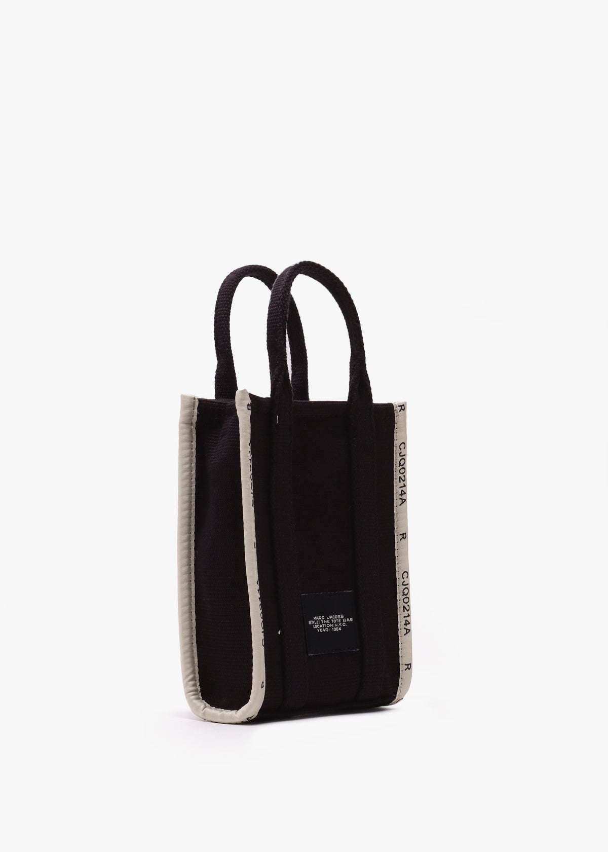 The Jacquard Mini Black Cross-Body Tote Bag