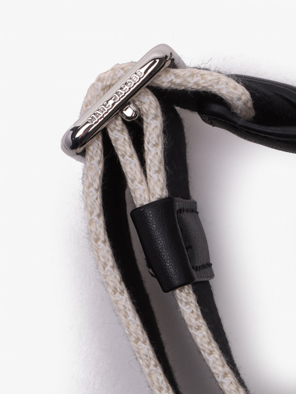 The Jacquard Mini Black Cross-Body Tote Bag