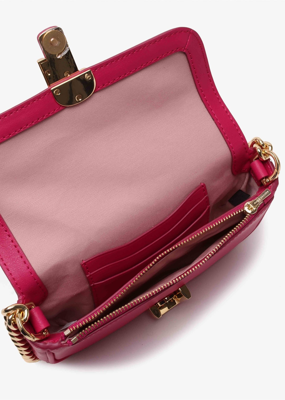 The J Marc Mini Lipstick Pink Leather Shoulder Bag