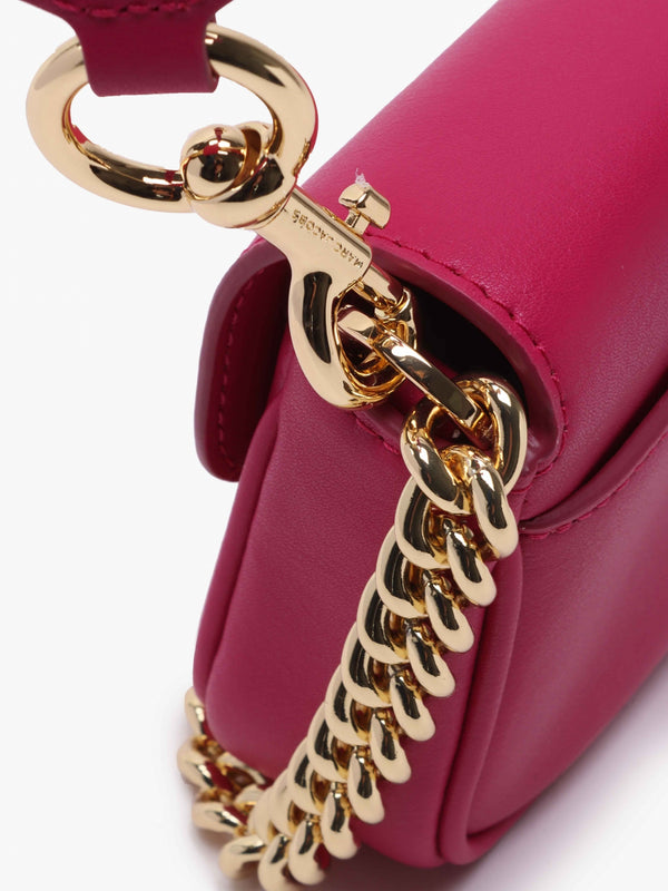 The J Marc Mini Lipstick Pink Leather Shoulder Bag
