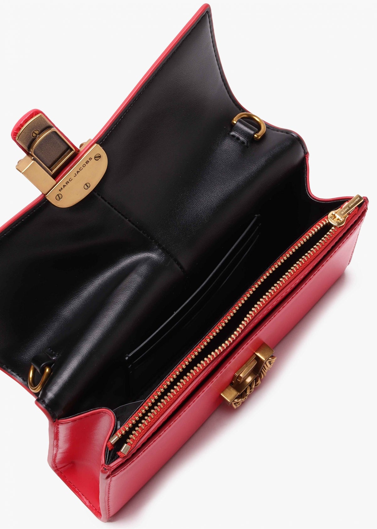 The ST. Marc True Red Leather Chain Wallet