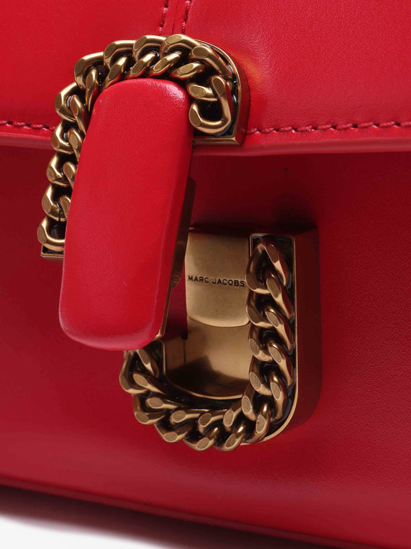 The ST. Marc True Red Leather Chain Wallet