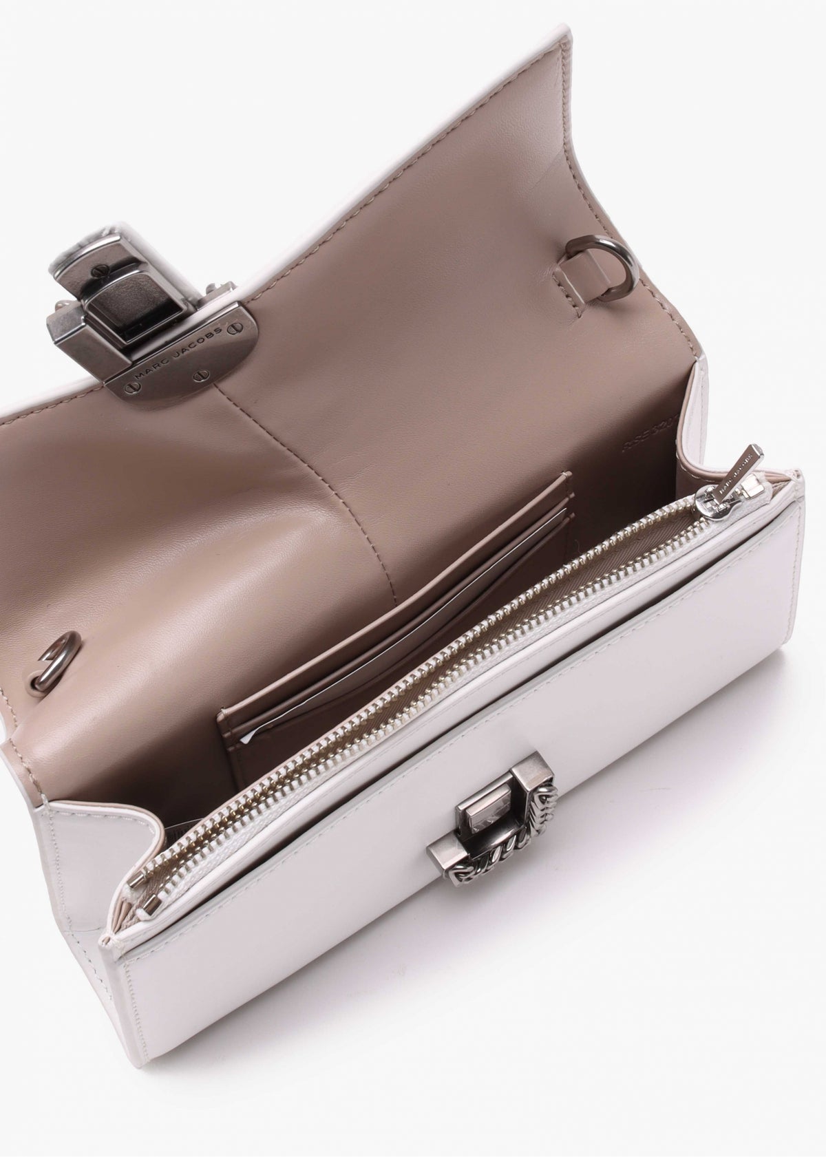 The ST. Marc White Leather Chain Wallet