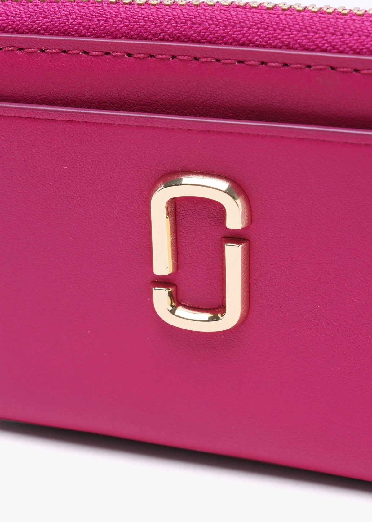 The J Marc Top Zip Lipstick Pink Leather Multi Wallet
