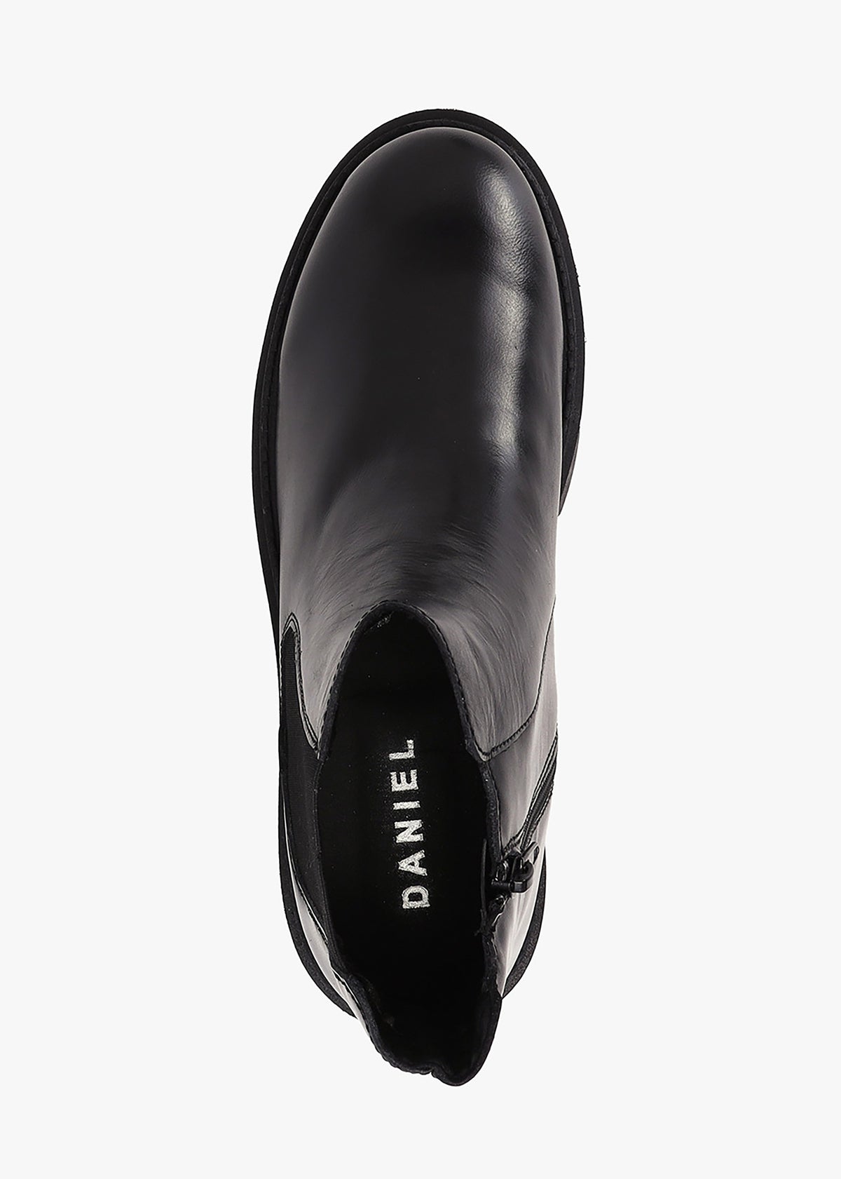 Leah Black Leather Chelsea Boots