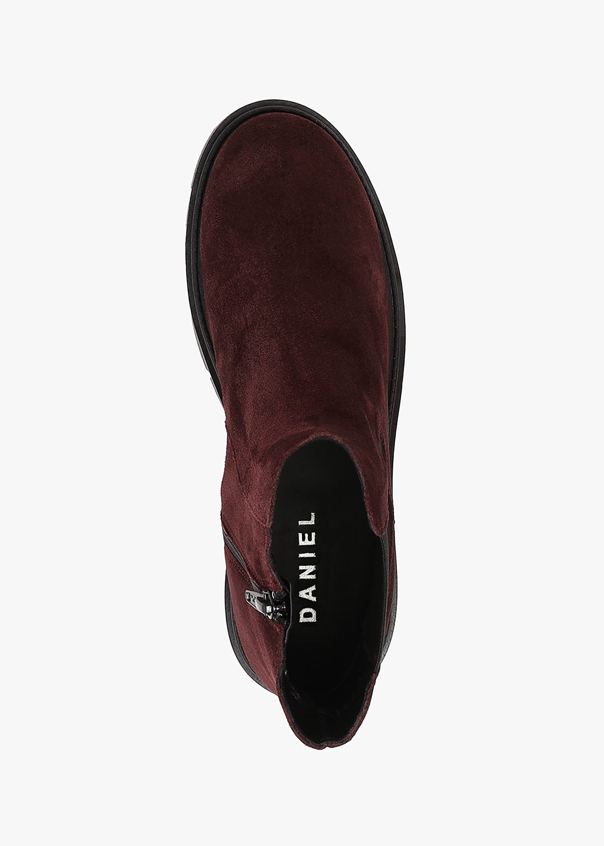 Leah Burgundy Suede Chelsea Boots
