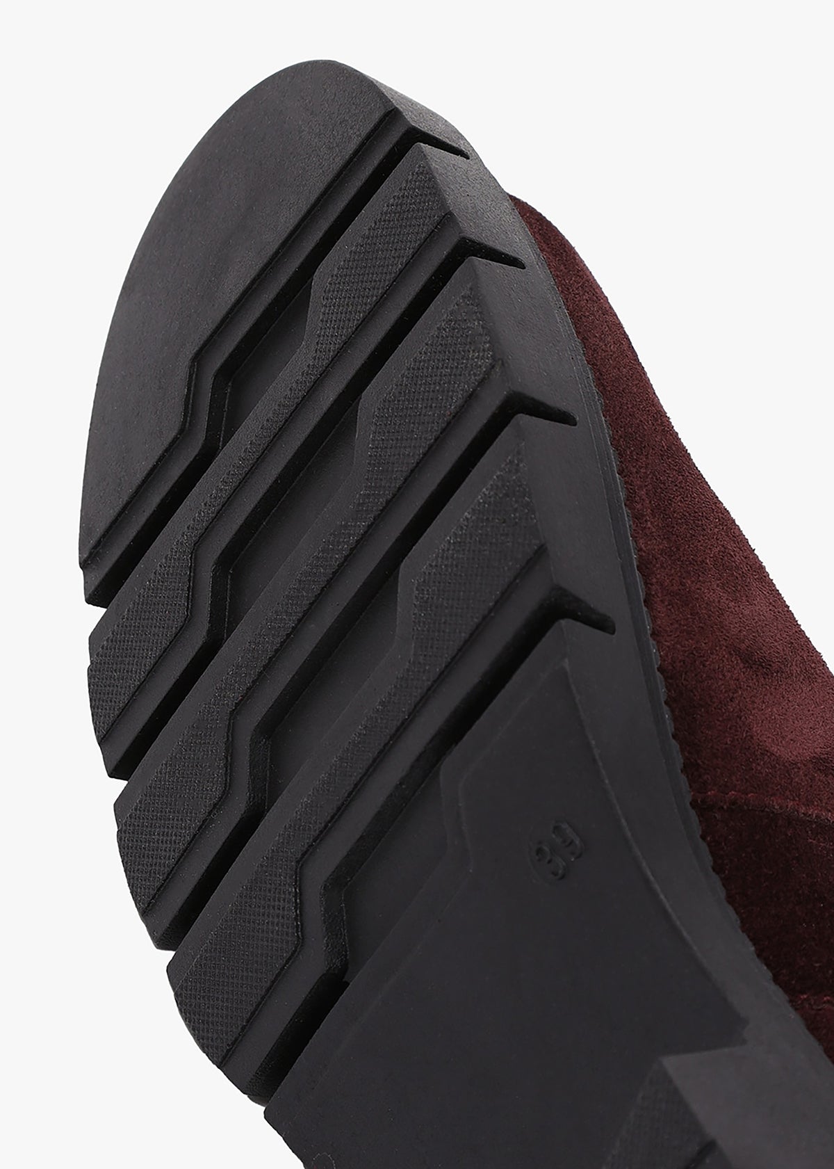 Leah Burgundy Suede Chelsea Boots