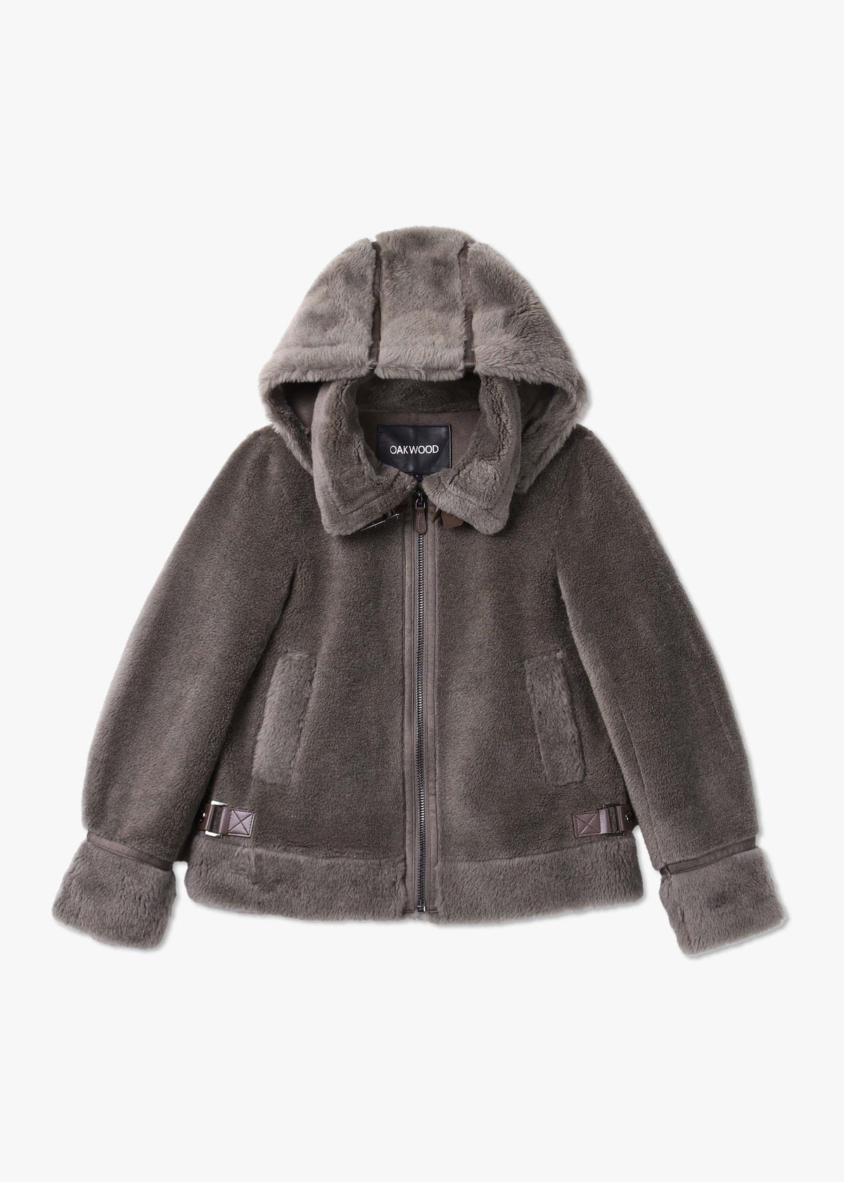 Tresor Grey Wool Aviator Jacket