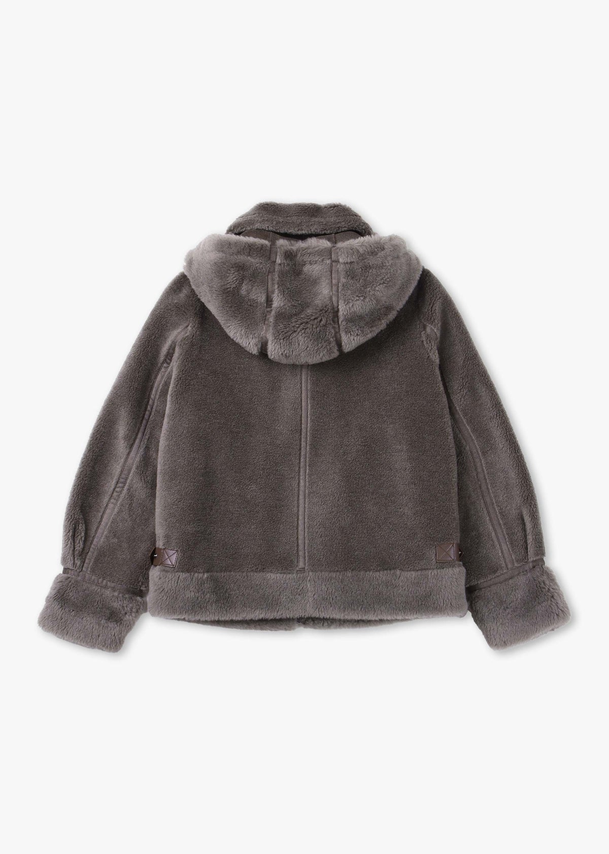 Tresor Grey Wool Aviator Jacket