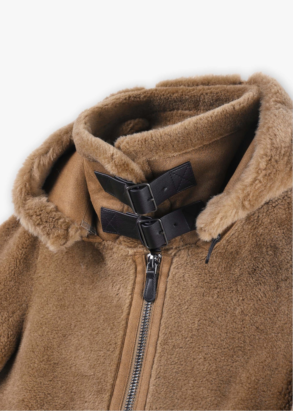 Tresor Tan Wool Aviator Jacket