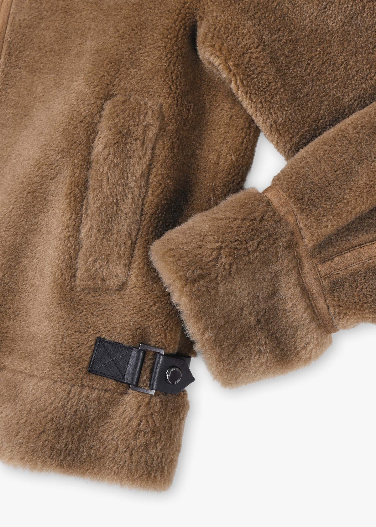 Tresor Tan Wool Aviator Jacket