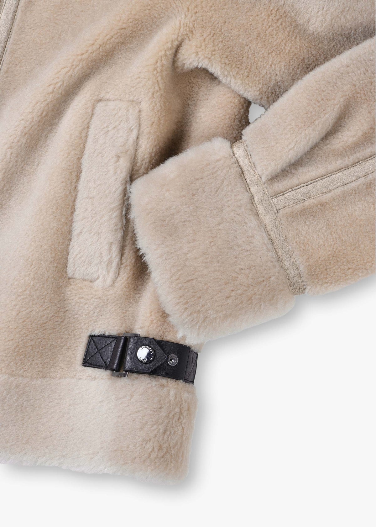 Tresor Beige Wool Aviator Jacket