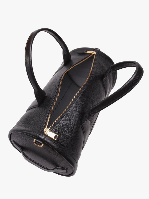 The Leather Large Black Duffle Bag