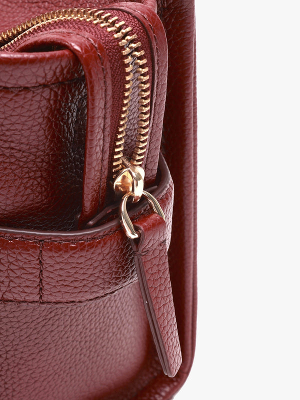 The Leather Small Cherry Tote Bag