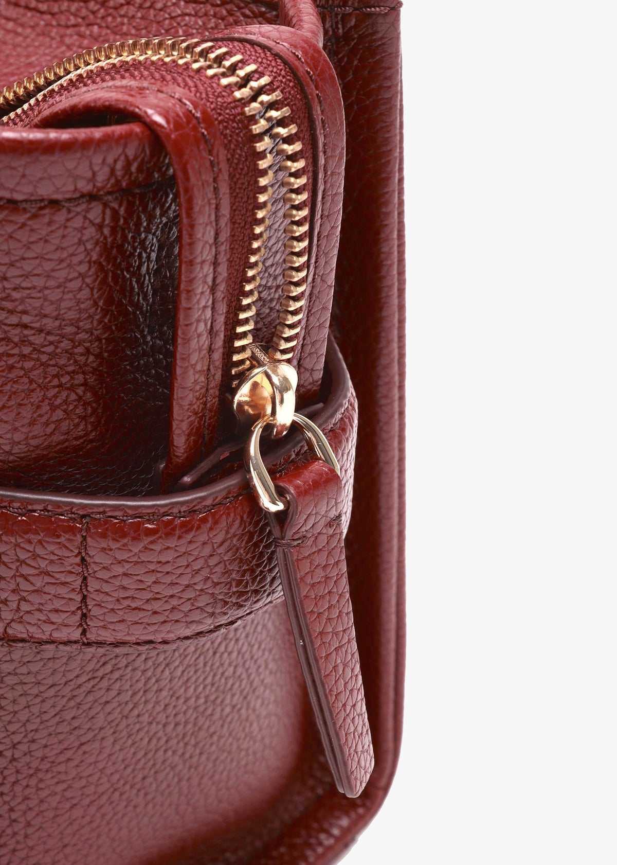 The Leather Small Cherry Tote Bag