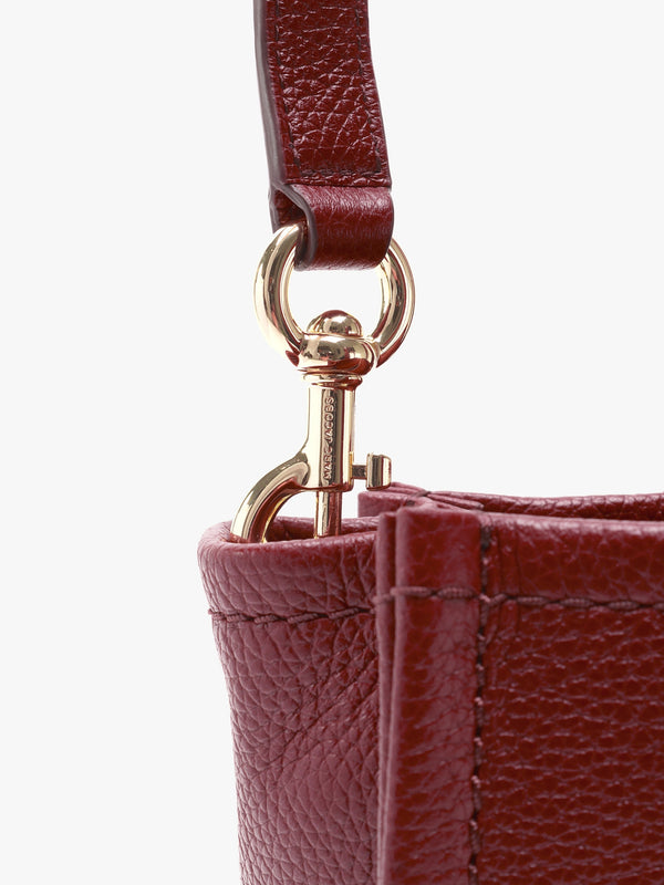 The Leather Small Cherry Tote Bag