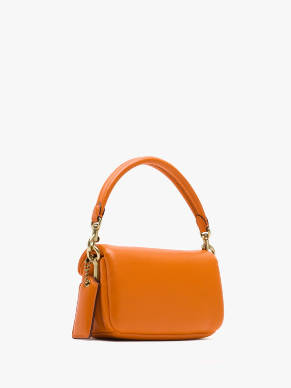 Pillow Tabby 18 Sun Orange Leather Shoulder Bag