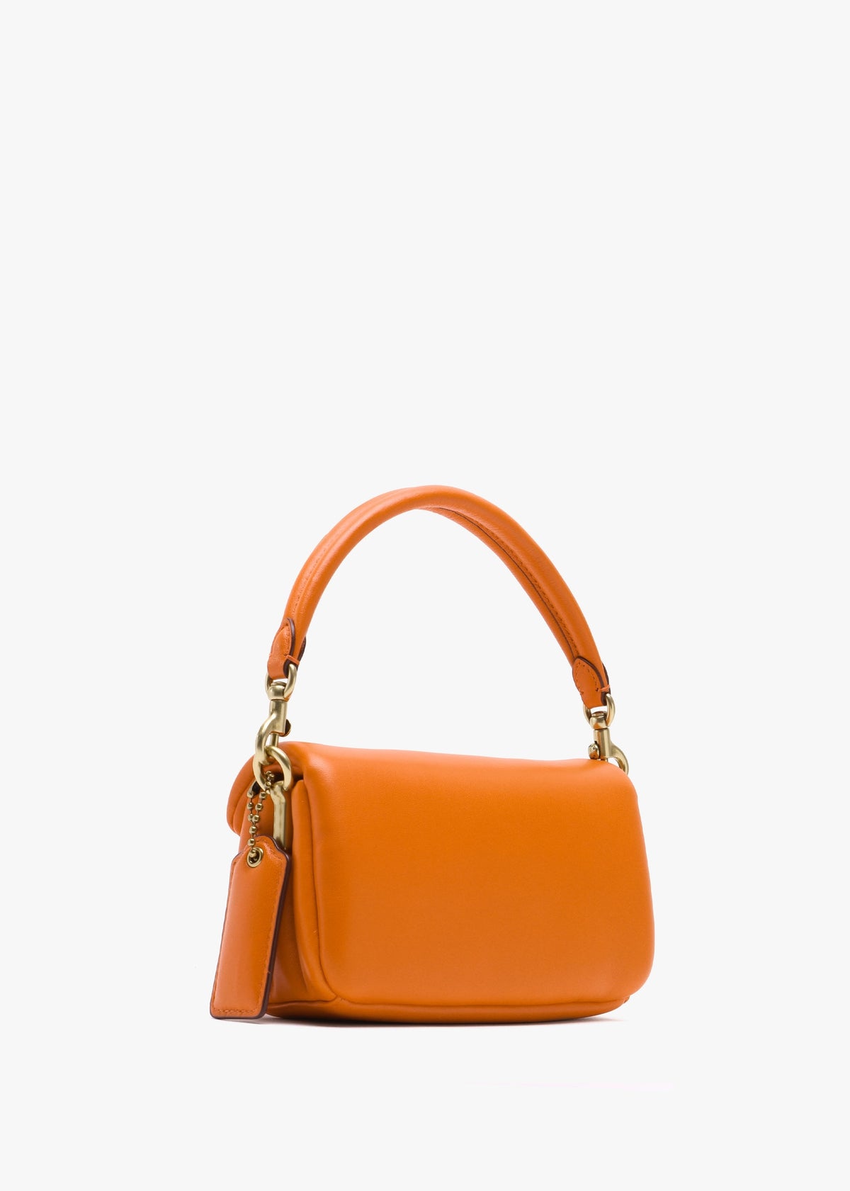 Pillow Tabby 18 Sun Orange Leather Shoulder Bag