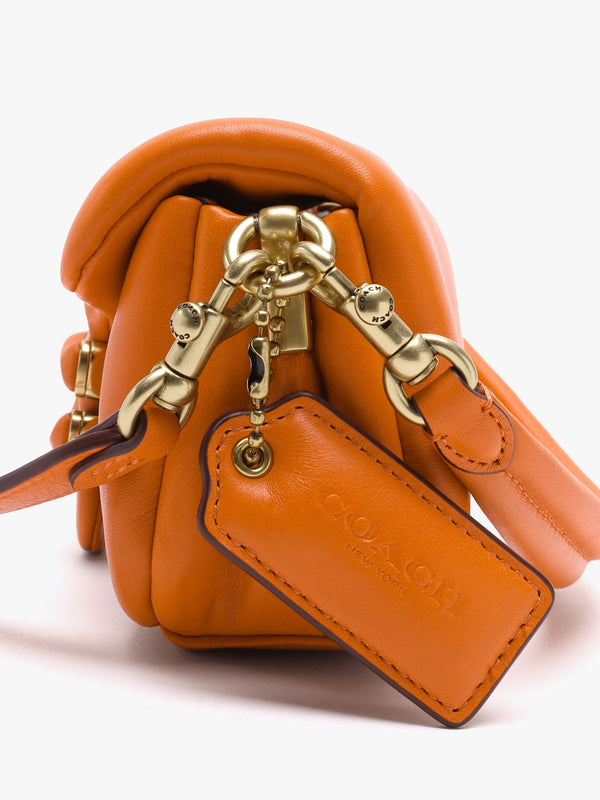 Pillow Tabby 18 Sun Orange Leather Shoulder Bag