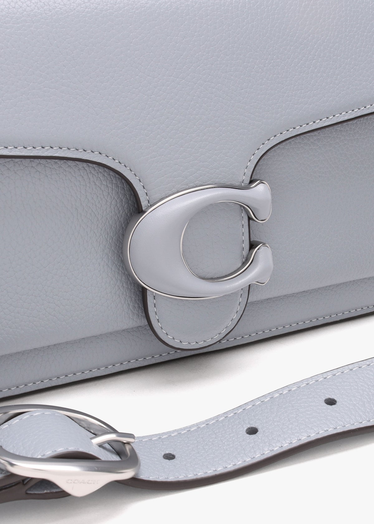 Tabby 26 Grey Blue Leather Shoulder Bag