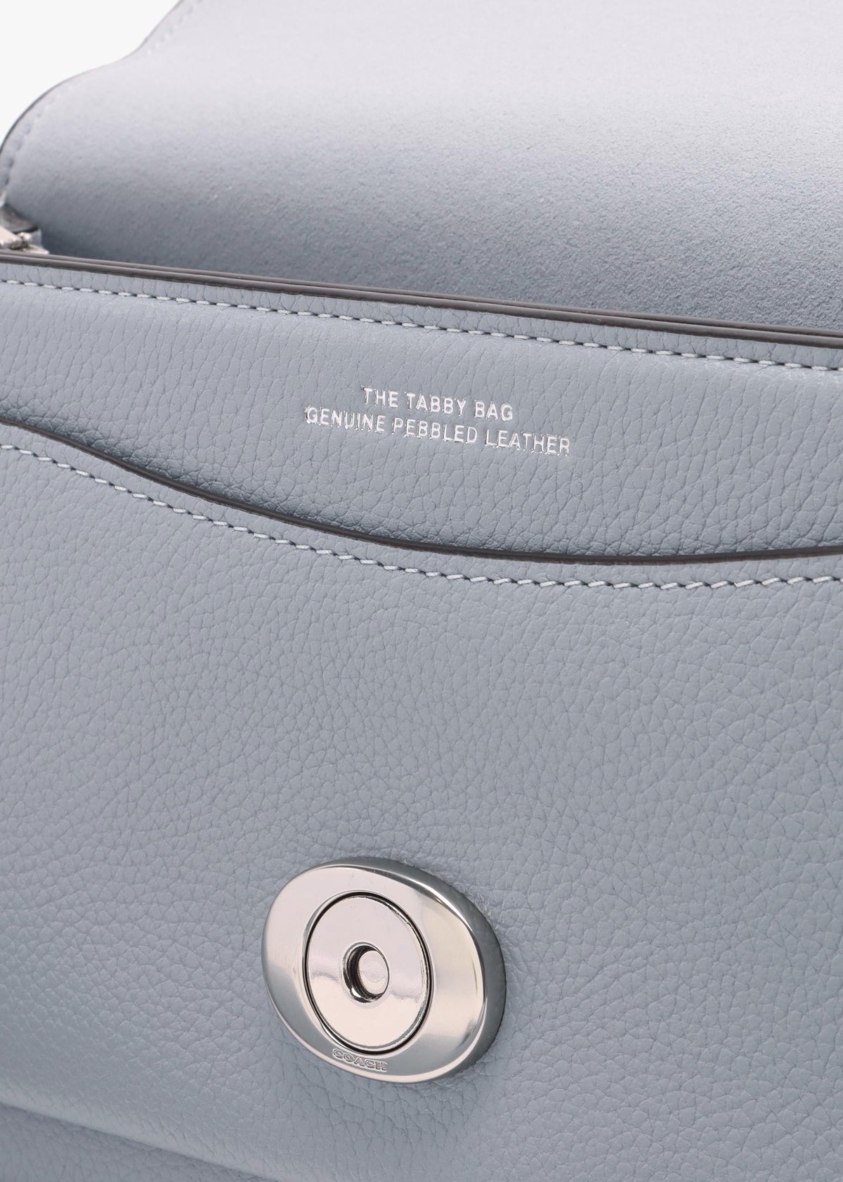 Tabby 26 Grey Blue Leather Shoulder Bag