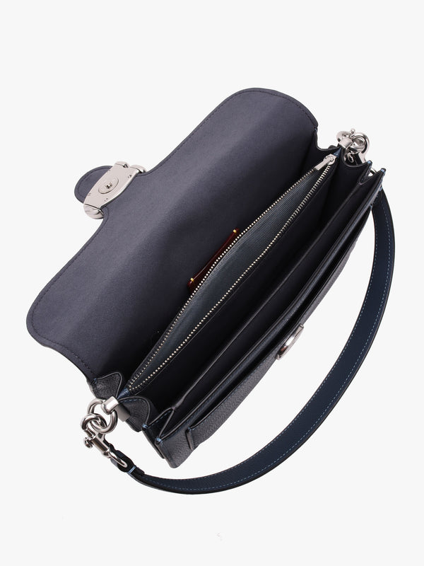Tabby 26 Denim Leather Shoulder Bag