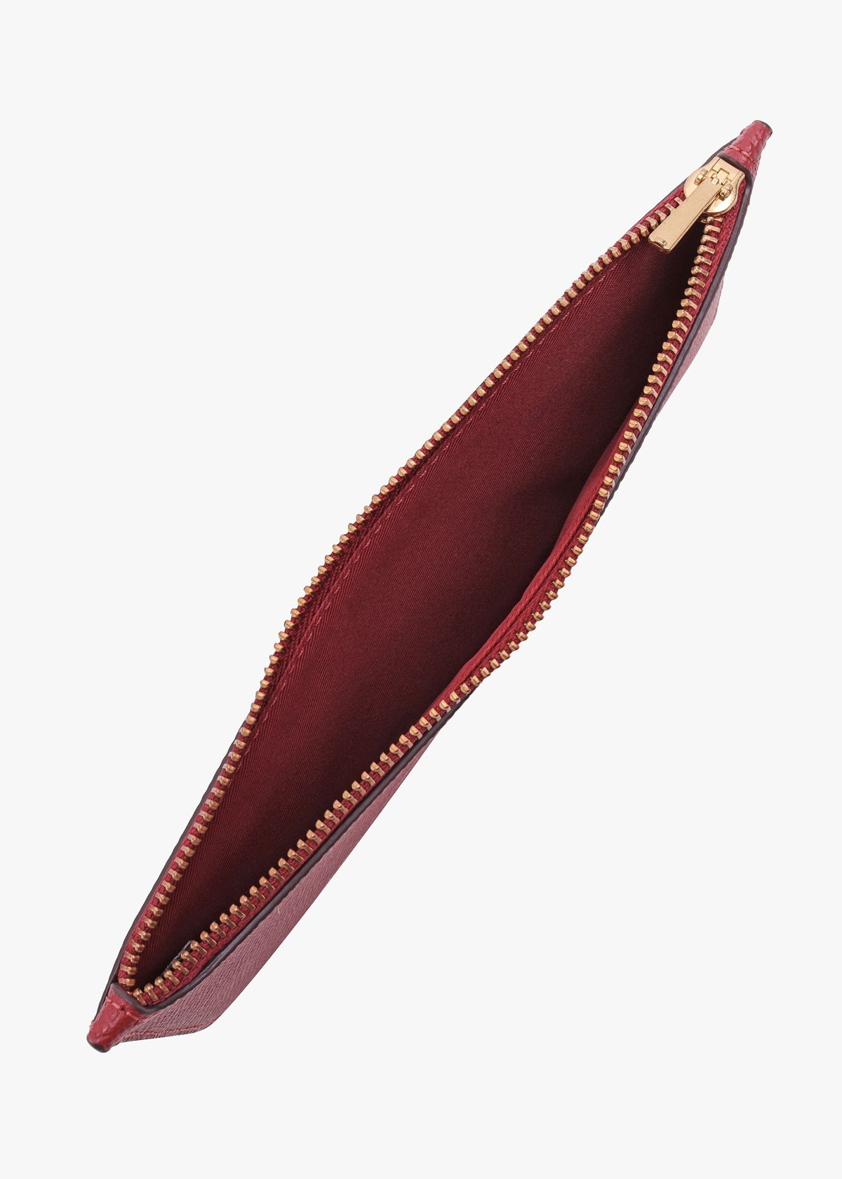 Wyn Enamel Red Crossgrain Leather Cross-Body Bag