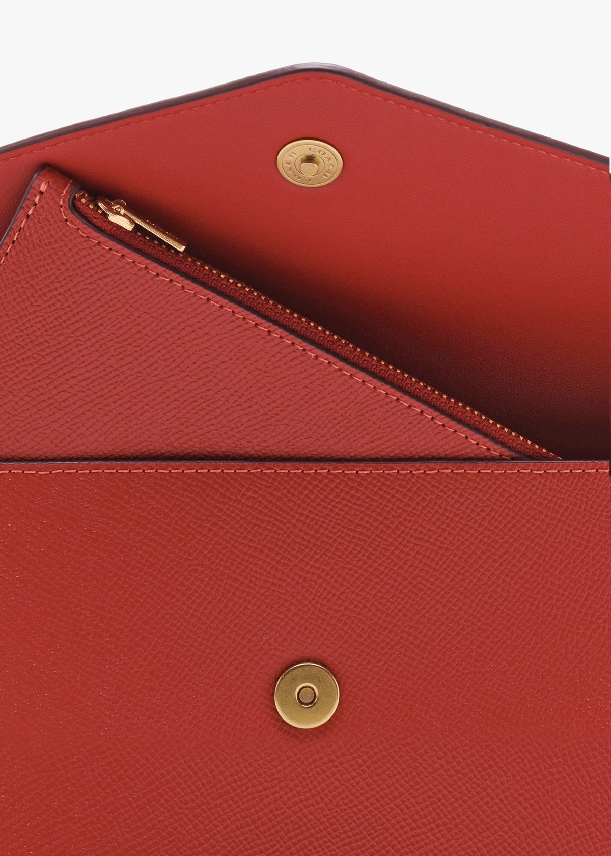 Wyn Enamel Red Crossgrain Leather Cross-Body Bag