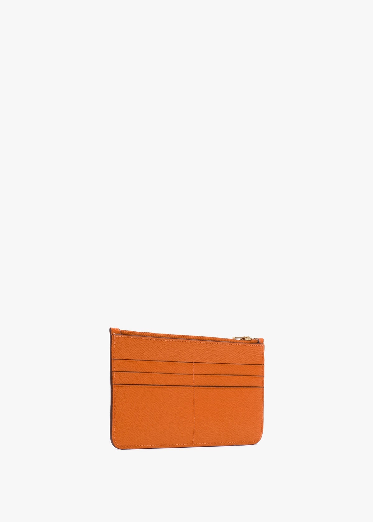 Wyn Sun Orange Crossgrain Leather Cross-Body Bag