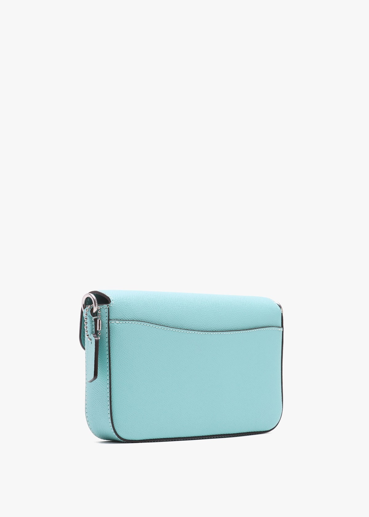 Wyn Faded Blue Crossgrain Leather Cross-Body Bag