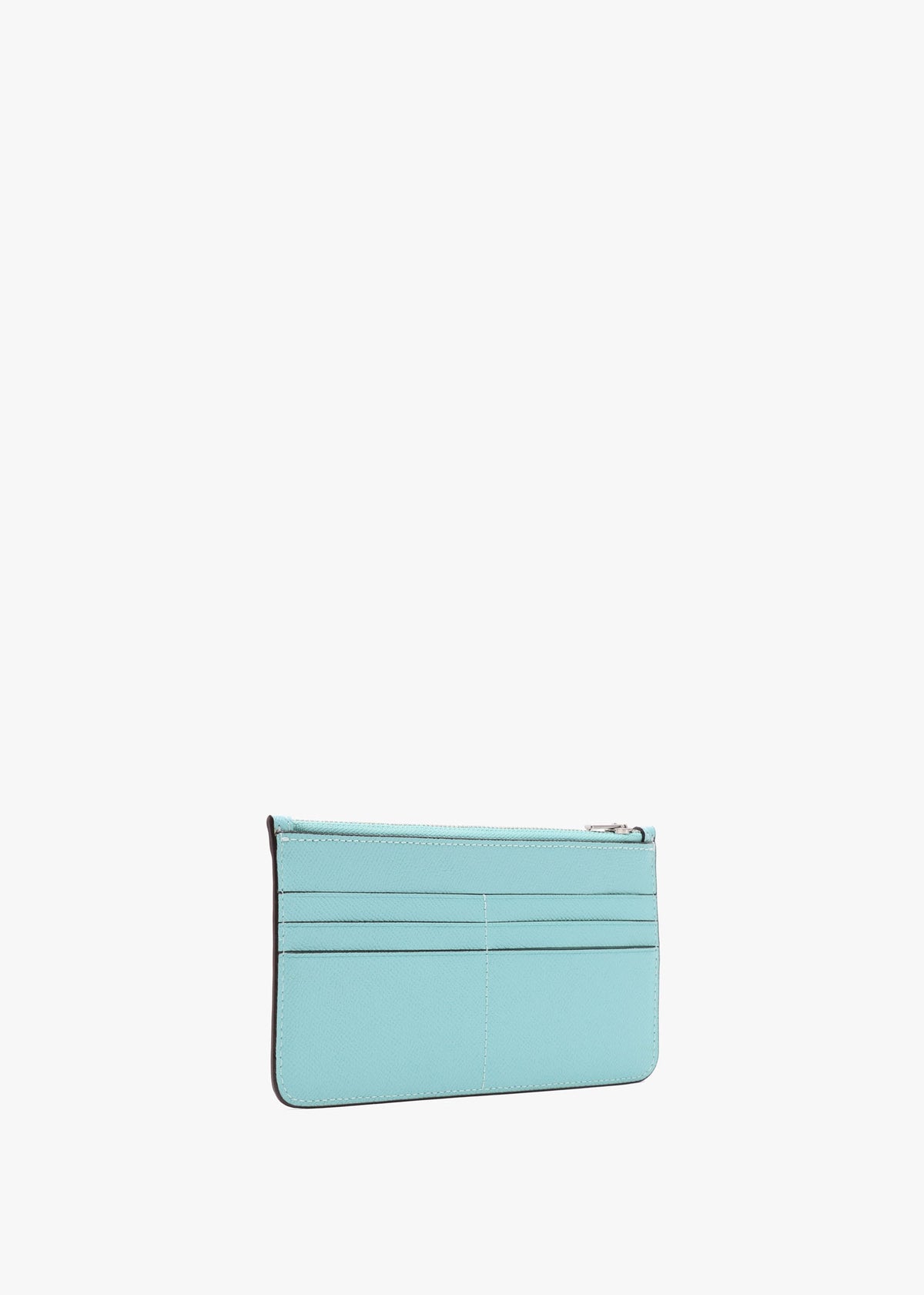 Wyn Faded Blue Crossgrain Leather Cross-Body Bag