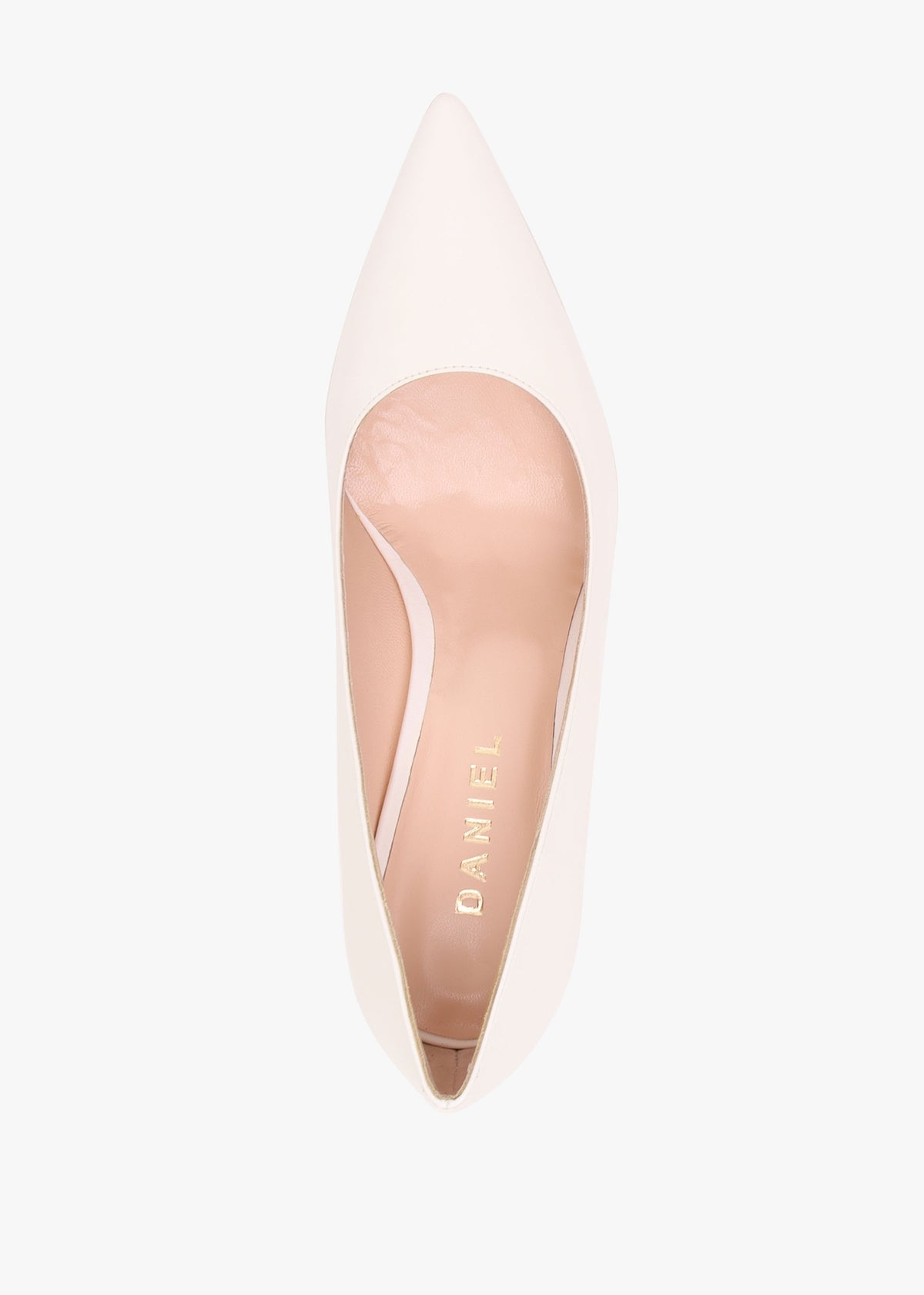 Azack Cream Leather Wedge Court Shoes