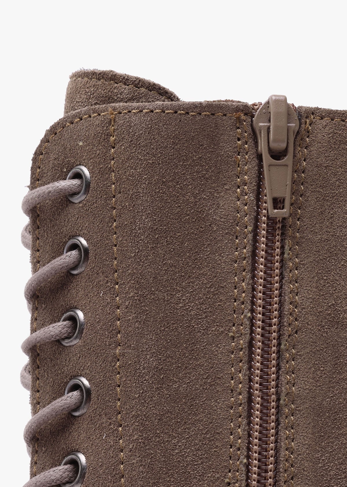Lacie Taupe Suede Lace Up Ankle Boots