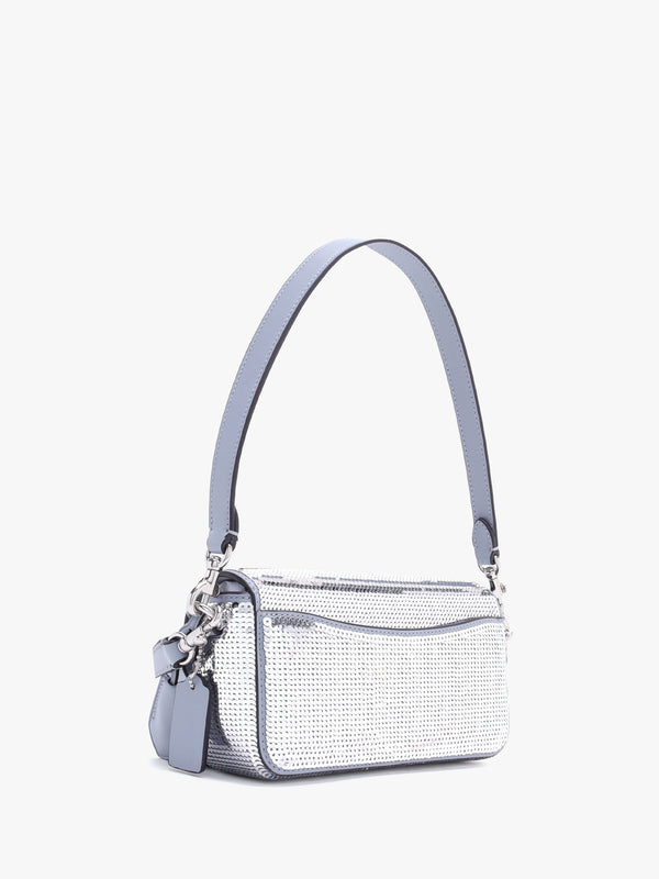 Studio Silver Sequin Baguette Bag