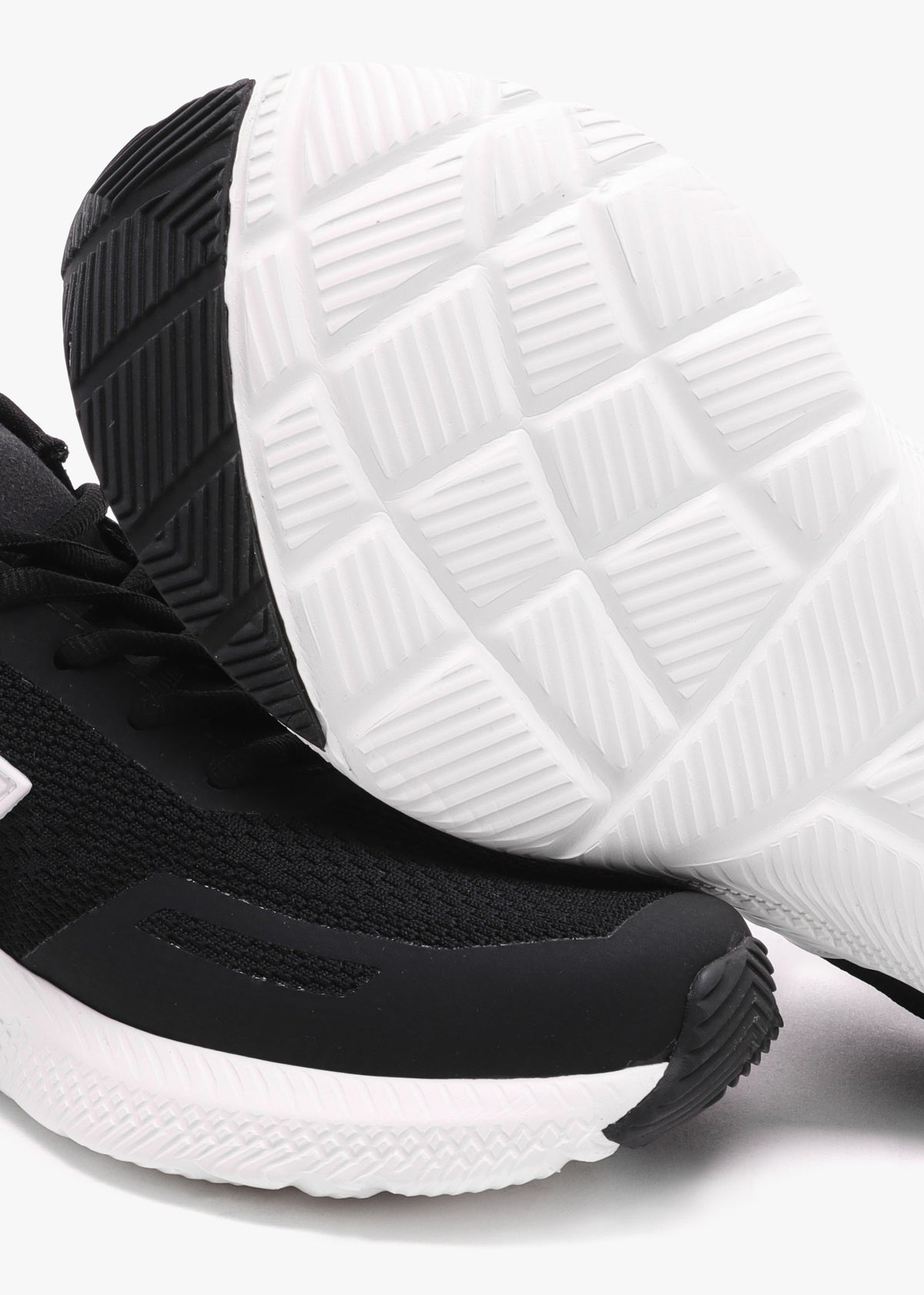 Impala Engineered-Mesh Black Cream Trainers