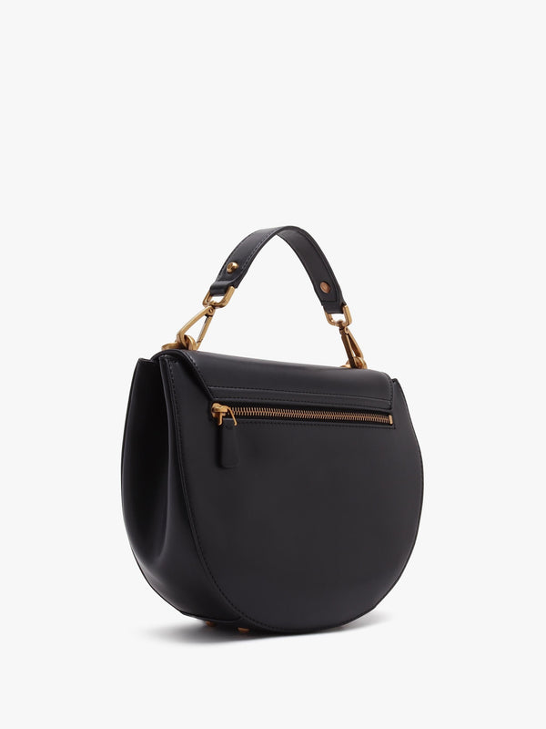Fleet Black Saddle Bag