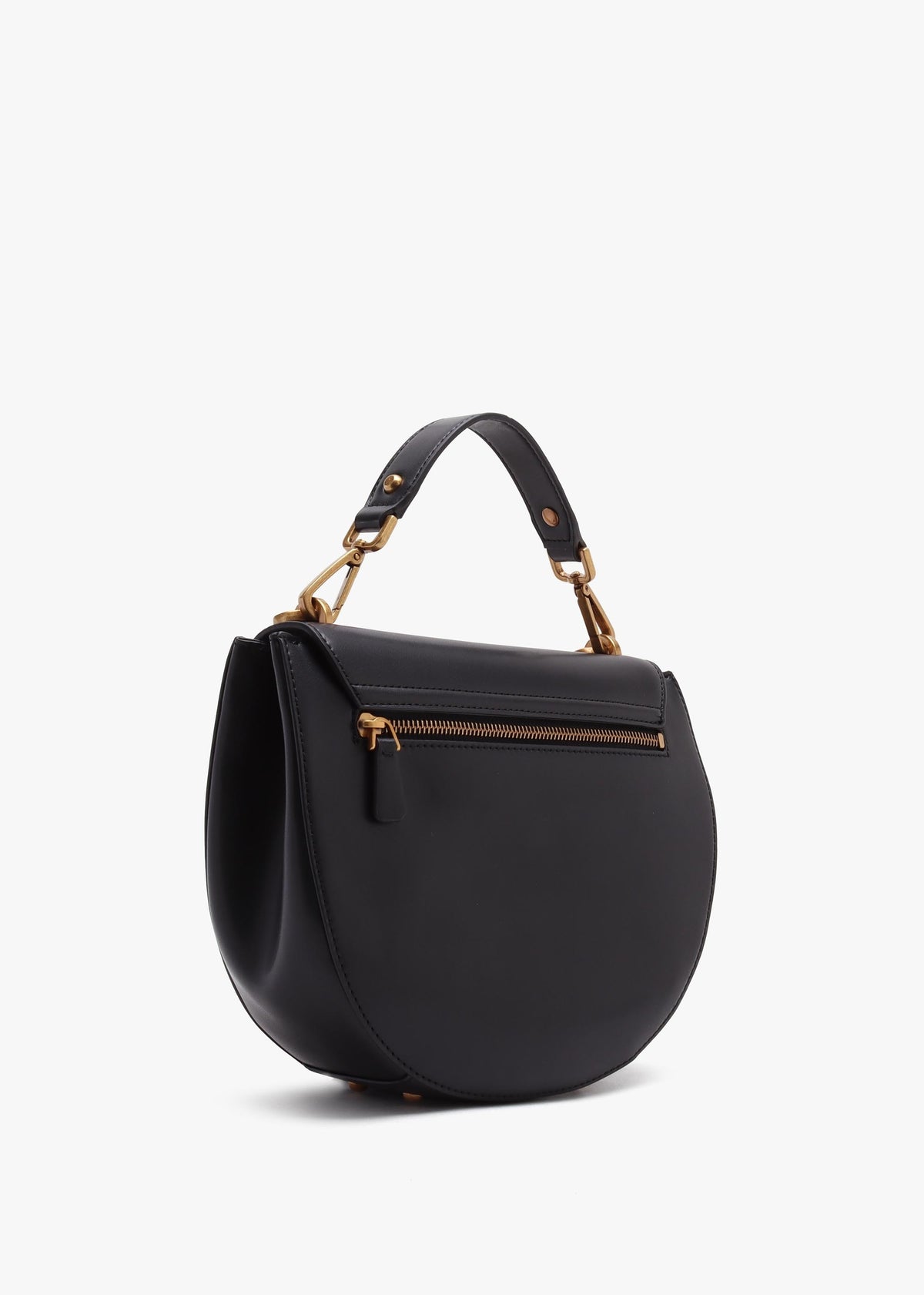 Fleet Black Saddle Bag