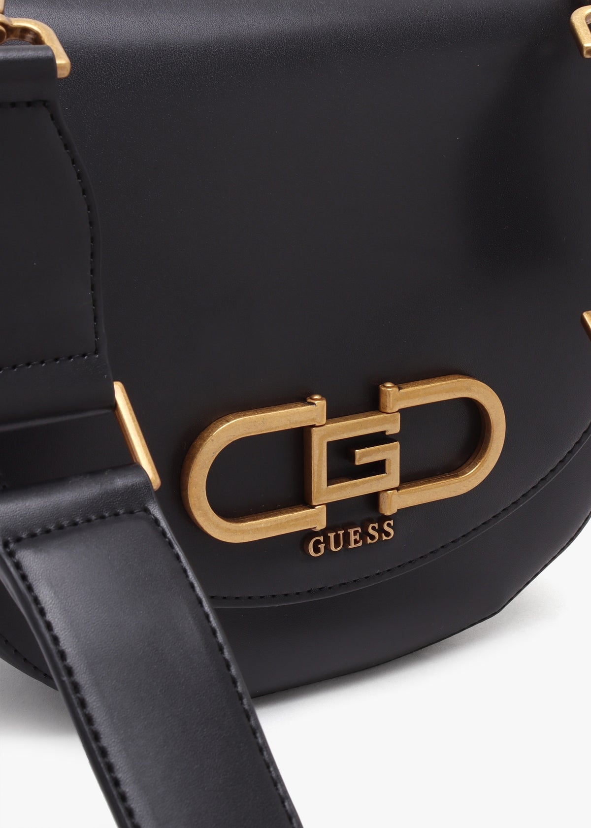 Fleet Black Saddle Bag