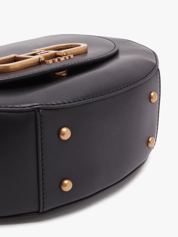 Fleet Black Saddle Bag
