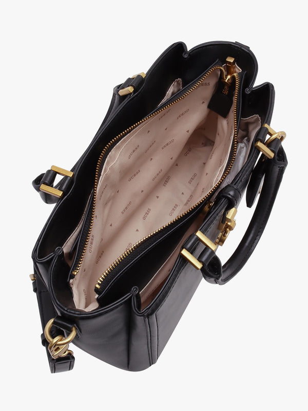 James Girlfriend Black Satchel Bag