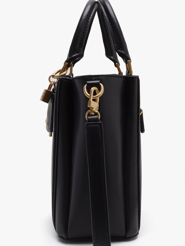 James Girlfriend Black Satchel Bag