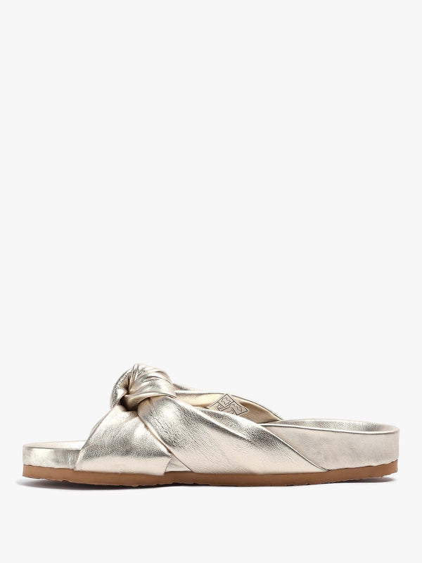 Spender Gold Lambs Leather Sliders