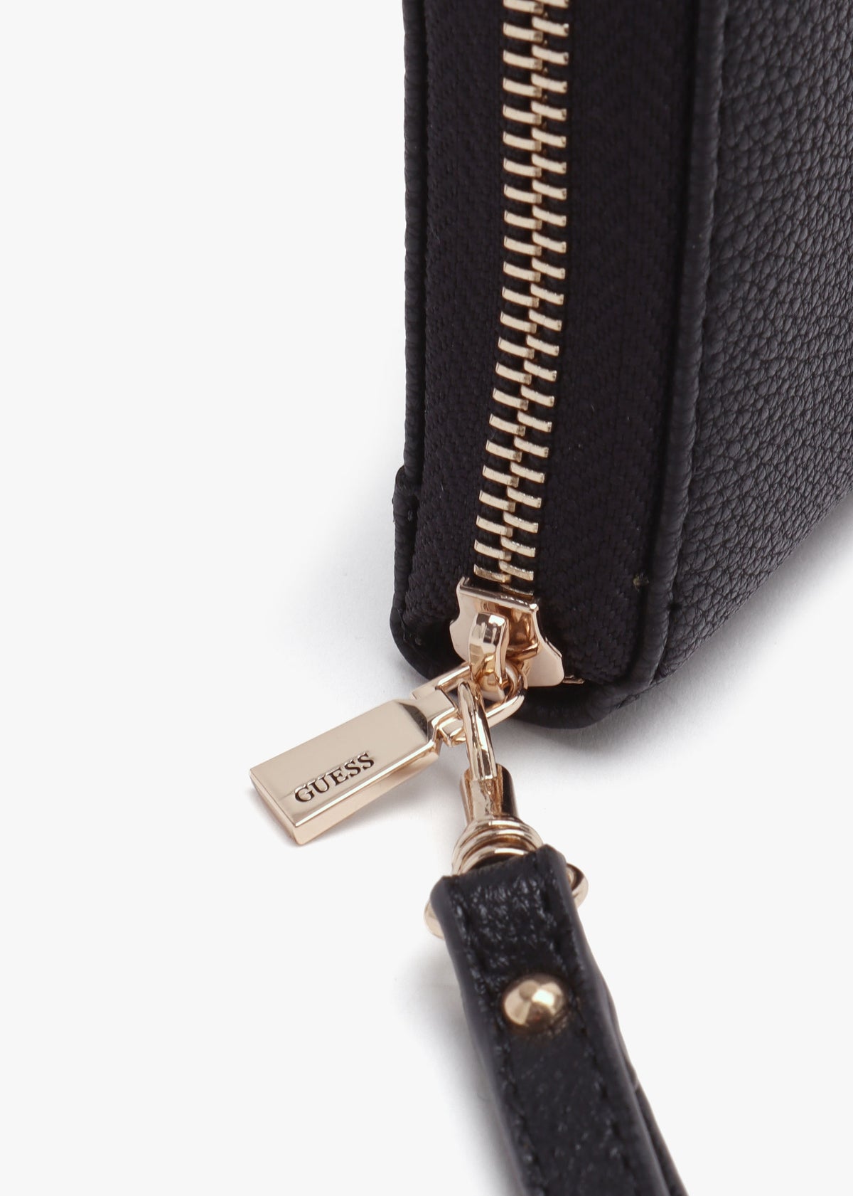 Large Meridian Black Zip Around Wallet